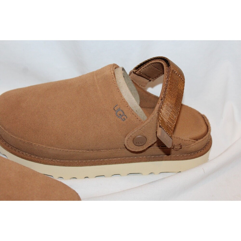 UGG MENS GOLDENCOAST CLOG SIZE US 14 CHESTNUT SUEDE SLINGBACK SLIDE SANDAL - Picture 4 of 7